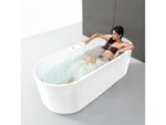 Baignoire balnéo ukio white bulle 175 x75 x65 cm, by spalina