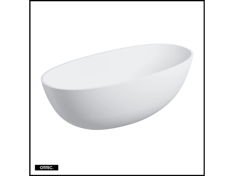 G_X64265435_B Baignoire îlot - 148 x 75 cm - shell - blanc mat - avec siphon inclus – Image 1