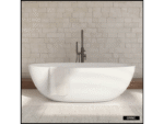 Baignoire îlot - 148 x 75 cm - shell - blanc mat - avec siphon inclus – Image 4